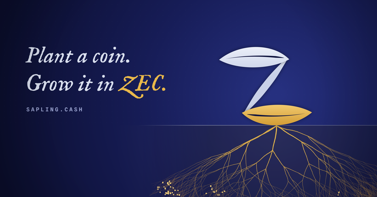 Sapling · zcash-native launchpad on Solana